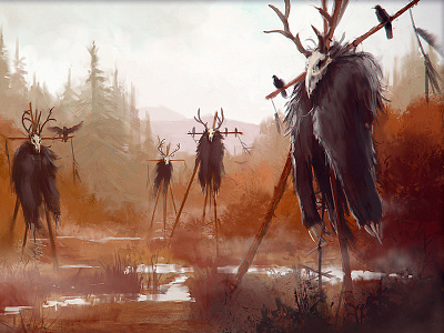 Sacred Grounds character design concept art environment design joseph sanabria visual development