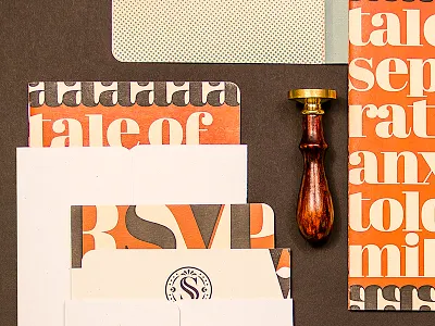 Sneak Peak at Wedding Invite Package handmade invite lettering petre spassov typography wax seal wedding wedding invite