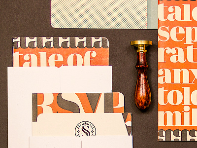 Sneak Peak at Wedding Invite Package handmade invite lettering petre spassov typography wax seal wedding wedding invite