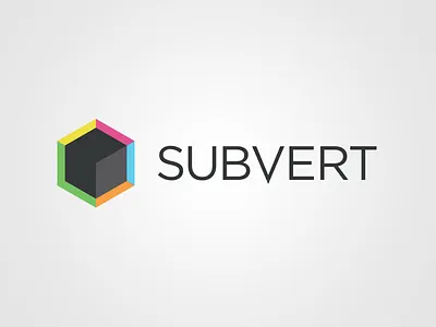 Subvert Framework brand branding brandmark isometric logo