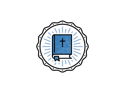 Bible Icon bible blue church god icon jesus seal word