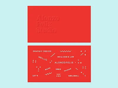 Dribbble 022 business card embossed personal