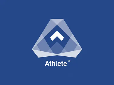 Athlete Ds Blue identity logo sports