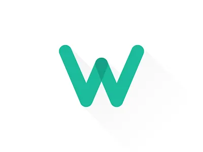 Logo company flat logo long shadow