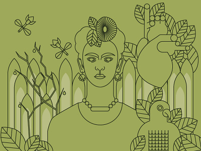 Frida Kahlo frida kahlo illustration portrait