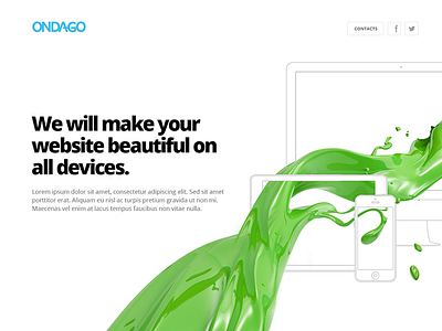 Ondago website design landing layout marin sotirov web