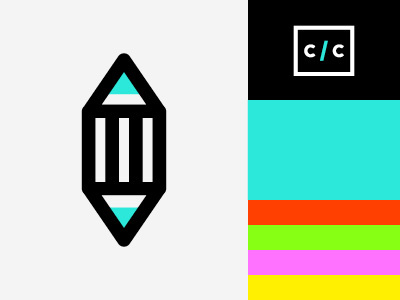 C / C color icon logo simple