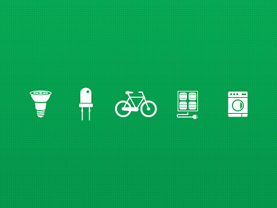 Green Icons bike bulb green icon led pannel solar washer