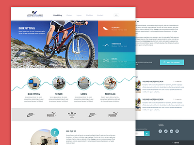 Sportstore Website colors flat sport store ui webdesign website