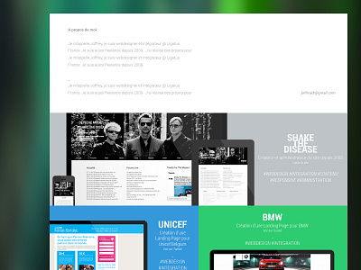 JoffreyD's Portfolio flat portfolio webdesign