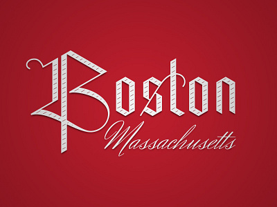 Boston Mass blackletter calligraphy lettering typography