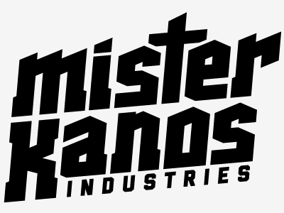 Mister Kanos Industries custom industries kanos logo mister type