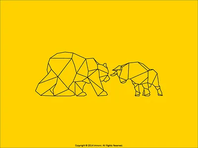 Bull & Bear animal bear bull icon icon logo stock wall street