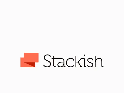 Stackish V2 Dribbble brand bug logo mark museo orange s salmon