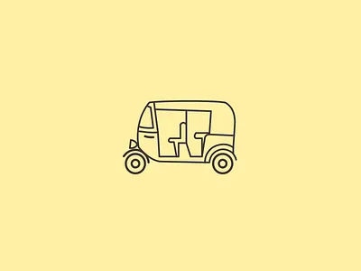 Autorickshaw autorickshaw icon india line icon nashad