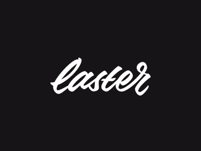 Laster artimasa brush calligraphy design identity lettering lettermark logo type typeface