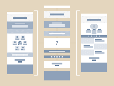 Modular Wireframes illustration modular ui ux wireframes