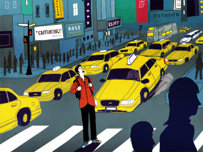 Broadway art broadway illustration nyc theater times square