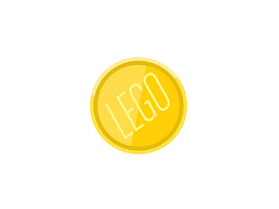 Coin coin currency flat illustration lego vector wip