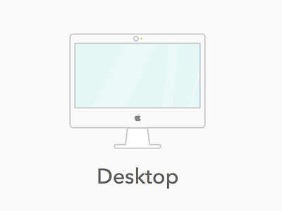 Desktop icon desktop device heavy line icon illustration