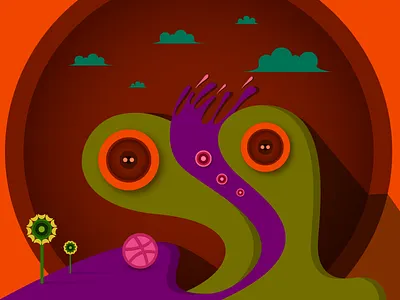 Ready for the Game brasil brazil character cloud colors design dribbble flat ilustration long shadow shot