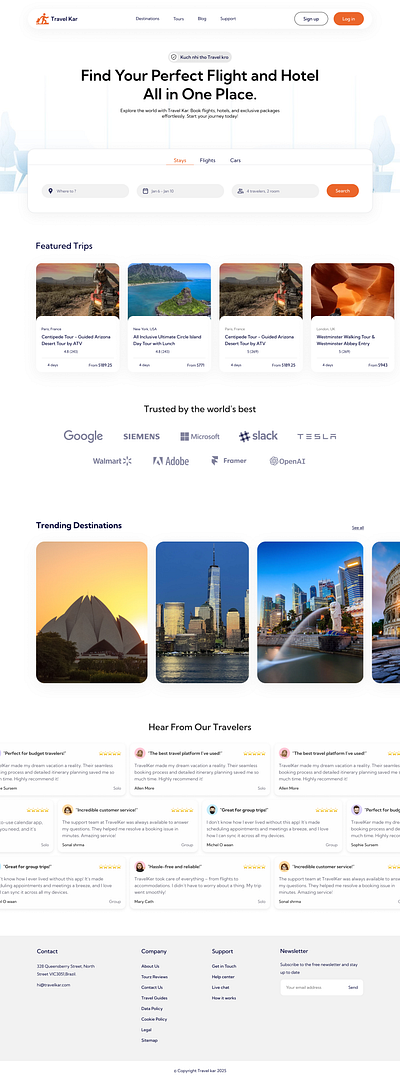 Travel Kar app design appprototype designinspiration designshowcase graphicdesign ladingpage mobileappdesign travelkar travelwebsite ui ux webdesign