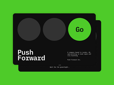 Push Forward - Menu Navigation Concept menu navigation ui web design