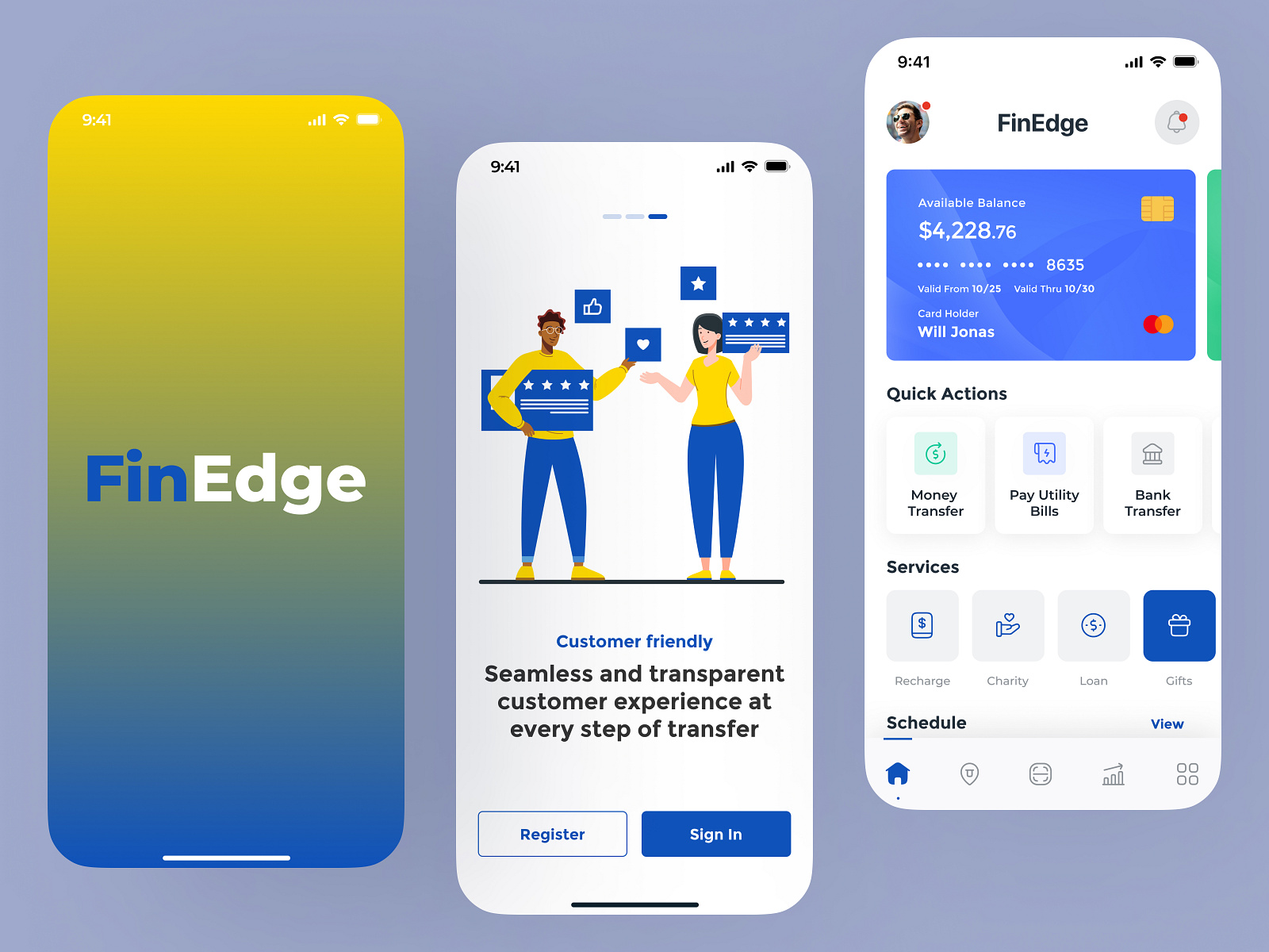 Sleek & Modern Fintech App UI Design by Design Tendency on Dribbble