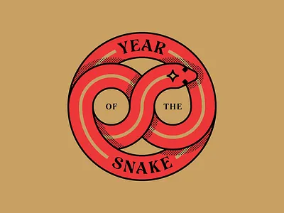 Year of the Snake badge badgedesign branding chinese chinesenewyear cny design graphic design icon illustration logo lunarnewyear snake snakes type vector yearofthesnake