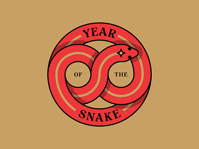 Year of the Snake badge badgedesign branding chinese chinesenewyear cny design graphic design icon illustration logo lunarnewyear snake snakes type vector yearofthesnake