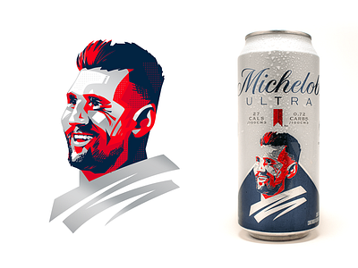 Lionel Messi | Michelob Ultra Copa América Illustration branding can creative design football graphic design identity illustration messi michelob package design portrait poster soccer sports vector