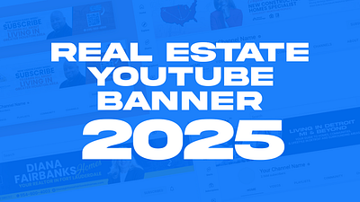 Realtor Youtube Channel Banner Design 2025 banner channel banner real estate banner realtor banner youtube banner youtube design