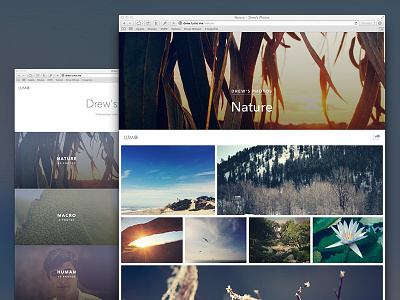New Lumo Theme albums grid layout photography photos pictures portfolio