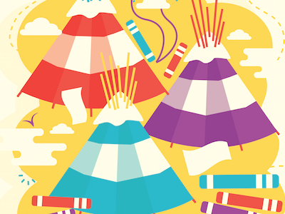 Reading Camp book books event poster flat design poster reading