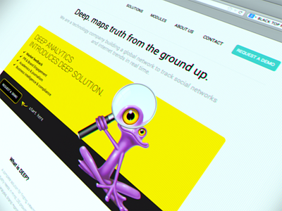 Purple Frog amitkeren frog israel loopim purple webdesign website yellowblack