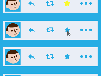 Flirting by Faving favorite gif lol twitter ui ux vector vector illustration
