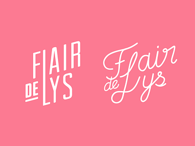 Flair De Lys Logo — More branding fluer de lis identity logo type typography