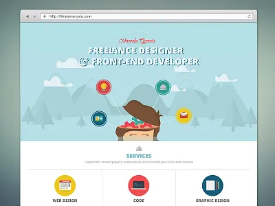 New This is Marcela Site character front end development icons illustration site typography web design website