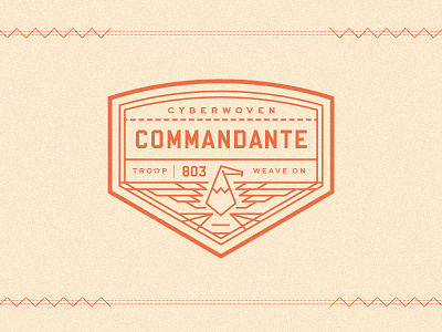 Commendante badge camp commendante patch scouts vintage