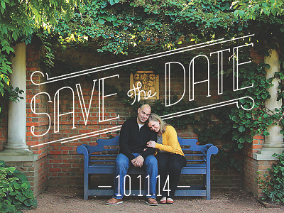 Sister's Save the Date date handmand save the type typography wedding