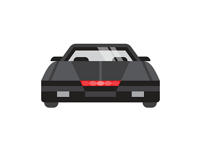 KITT car illustration kitt knight rider vector wired