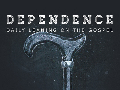 Dependence cane dependence galations illustration type