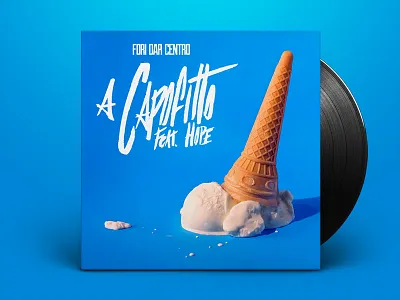 CD Single Cover "A Capofitto" artdirection cd cover design graphic icecream lettering music pantone photography typography vinyl