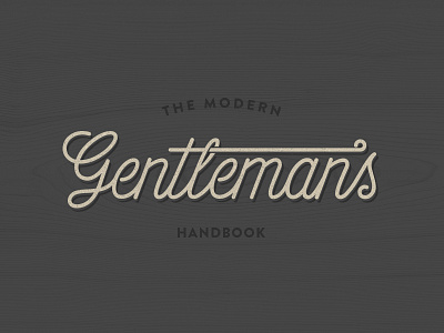 Gentleman's Type custom gentleman lettering line poster screen print script type