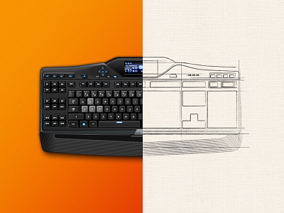 Gaming Keyboard Concept buttons drawing gaming keyboard sketch