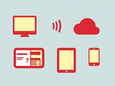 Web Lingo cloud computer devices icons