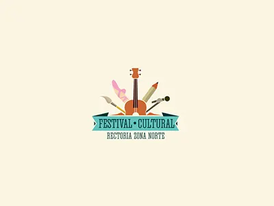 Festival Cultural cultural design festival guitar logo