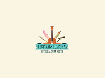Festival Cultural cultural design festival guitar logo