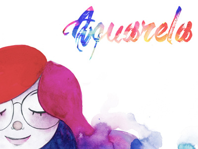 Aquarela (Watercolor) character colorful creation educational hair picturebook watercolor