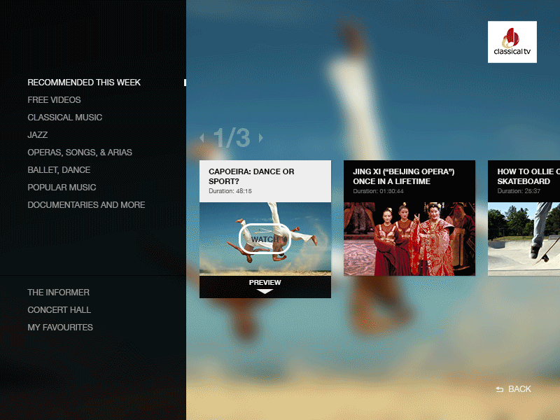 Smart TV application [GIF] animated app control interface movie remote samsung smart smart tv tv ui